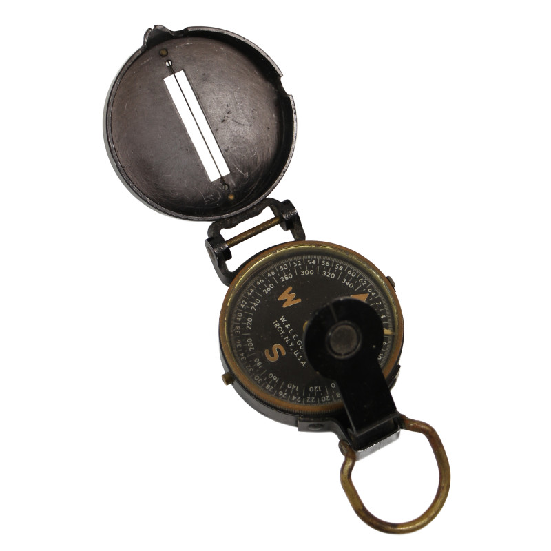 Compass, Marching, W. & L.E. GURLEY, with Pouch, 1st Type