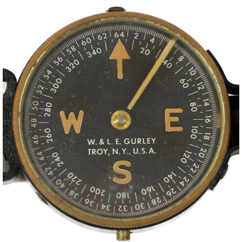 Compass, Marching, W. & L.E. GURLEY, with Pouch, 1st Type