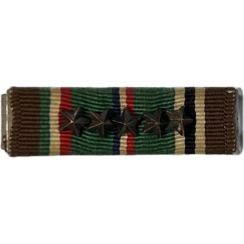Ruban de décoration US, European African Middle Eastern Campaign, 5 étoiles