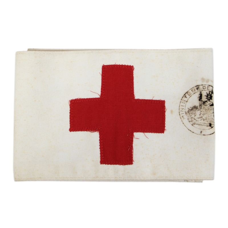 Armband, Medical, US Army, Markings, Geneva Convention and French War Ministry