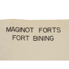Map, Fort Bining, US Army, Maginot line