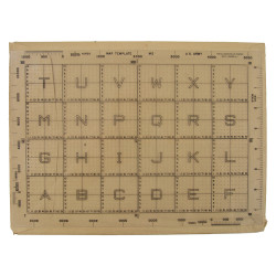 Map Template, M2, for Map Case, M-1938, US Army