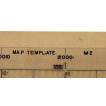 Gabarit pour carte M2, Map Template, porte-carte M-1938, US Army