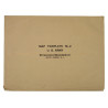 Map Template, M2, for Map Case, M-1938, US Army