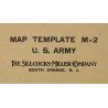 Map Template, M2, for Map Case, M-1938, US Army