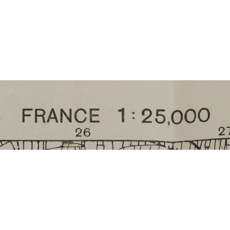 Carte de Saint-James, Normandie, 1944