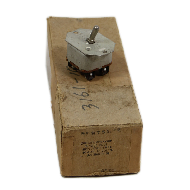 Breaker, Circuit, Single pole, AN 3160-10, USAAF