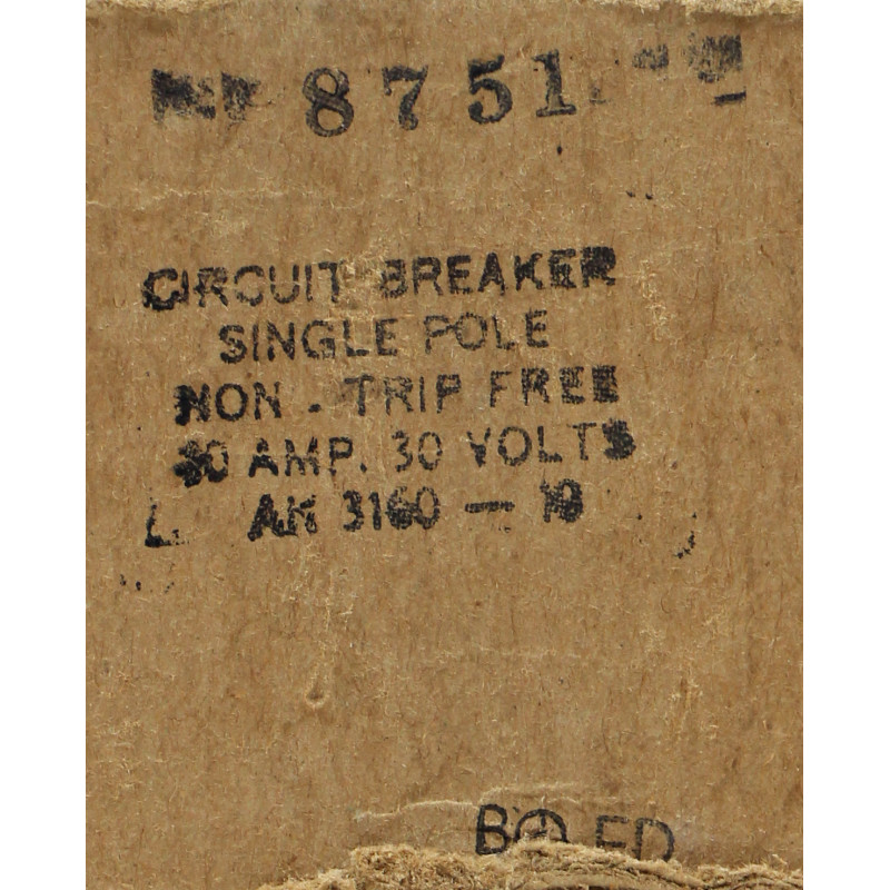 Breaker, Circuit, Single pole, AN 3160-10, USAAF