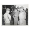 Photo, Maj. Gen. Collins, Lt. Gen. Bradley & Gen. Eisenhower, juillet 1944