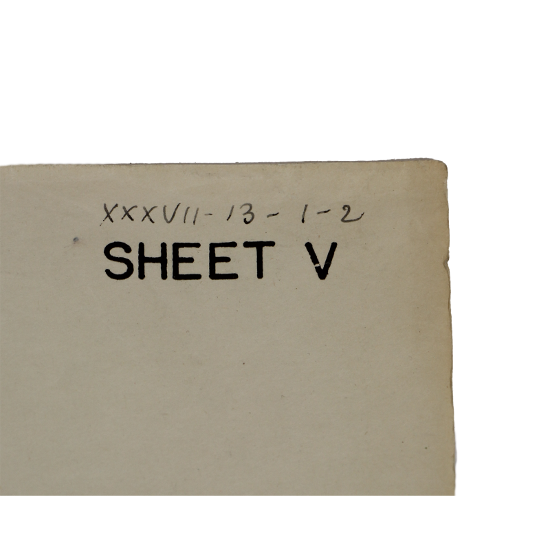 Map, Forts Sinnesberg & PT. Rederching, US Army, Maginot line