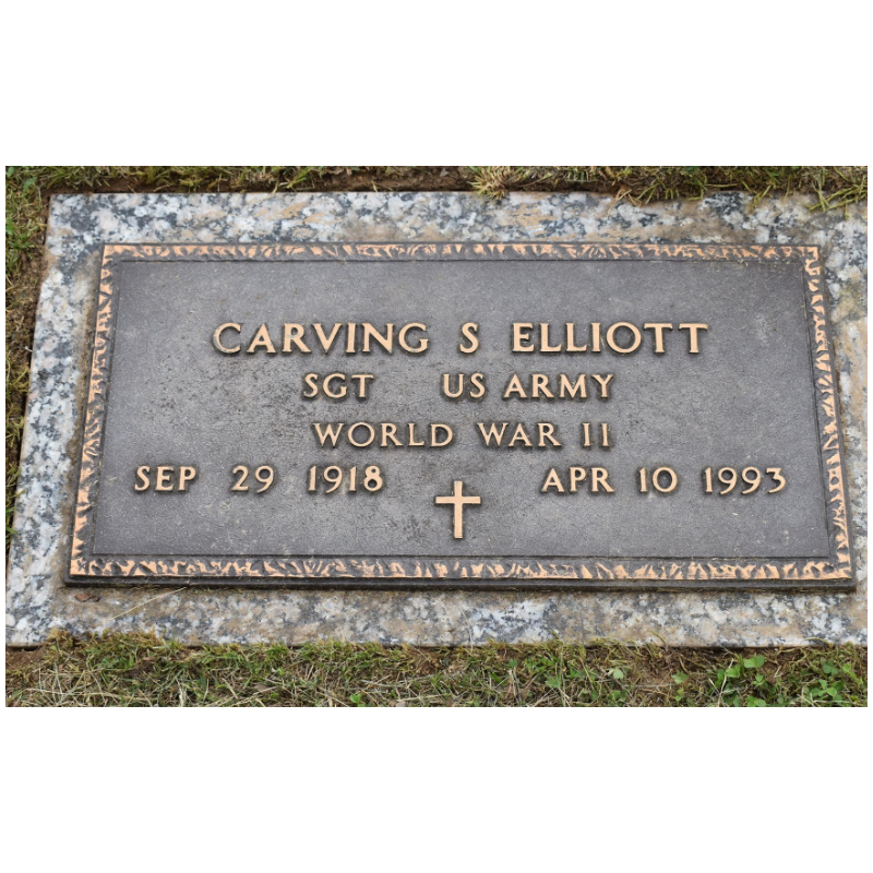 Report of Delinquency, Pvt. Carving Elliott, 254th Port Company, Blosville, Normandy, 1945