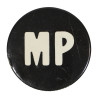 Badge à épingle, MP, Military Police, noir