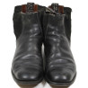 Bottines en cuir noir, tenue de sortie officier allemand
