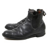 Bottines en cuir noir, tenue de sortie officier allemand