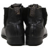 Bottines en cuir noir, tenue de sortie officier allemand