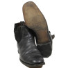 Bottines en cuir noir, tenue de sortie officier allemand