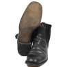 Bottines en cuir noir, tenue de sortie officier allemand