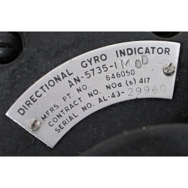 Indicator, Directional, Gyro, AN-5735-1, The Electric Auto-Lite Co., USAAF