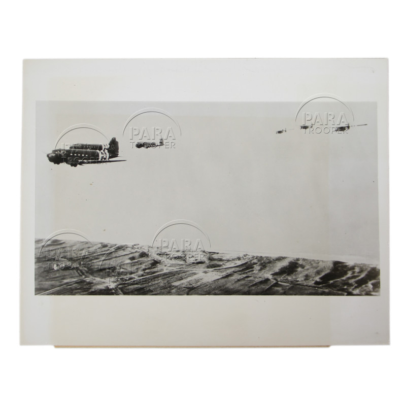Photo, C-47 & gliders, Overlord, D-Day, 1944 Photo, C-47 & gliders, Overlord, D-Day, 1944