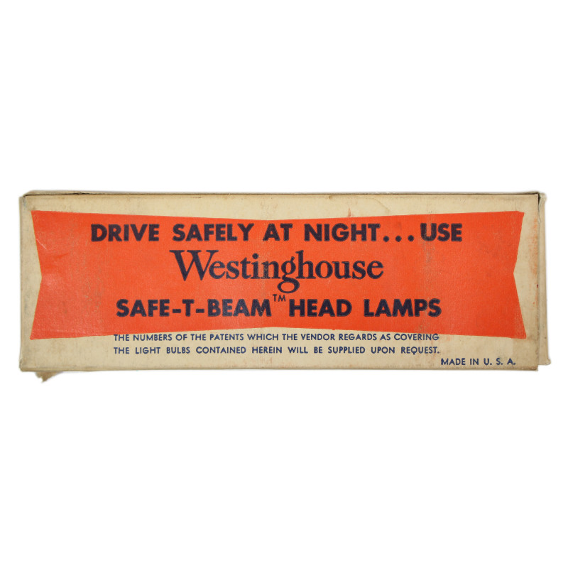 Ampoule Westinghouse - No. 303F, Aviation