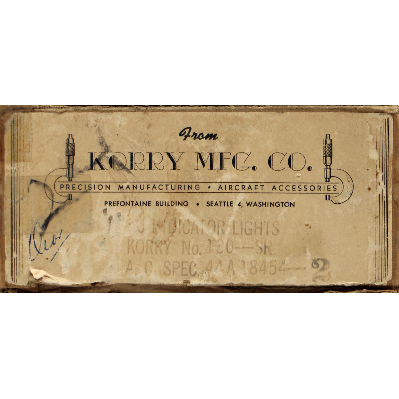 Indicator, Light, Red, Type 130, KORRY MFG. CO., USAAF, 1944