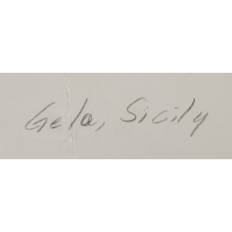 Photo, Aerial, Gela, Sicily, 1943