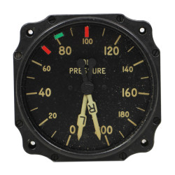 Jauge de pression d'huile, double, tableau de bord, Air Corps, Type B-9A, 1942