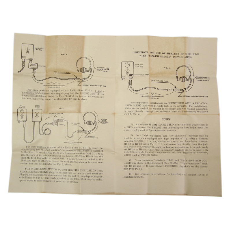 Headset, ANB-H-1/HS-38, US Army Signal Corps, 1943, in Box