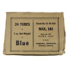 Tube de fartage pour ski, bleu, 1941, FSSF & Mountain, SKI WAX