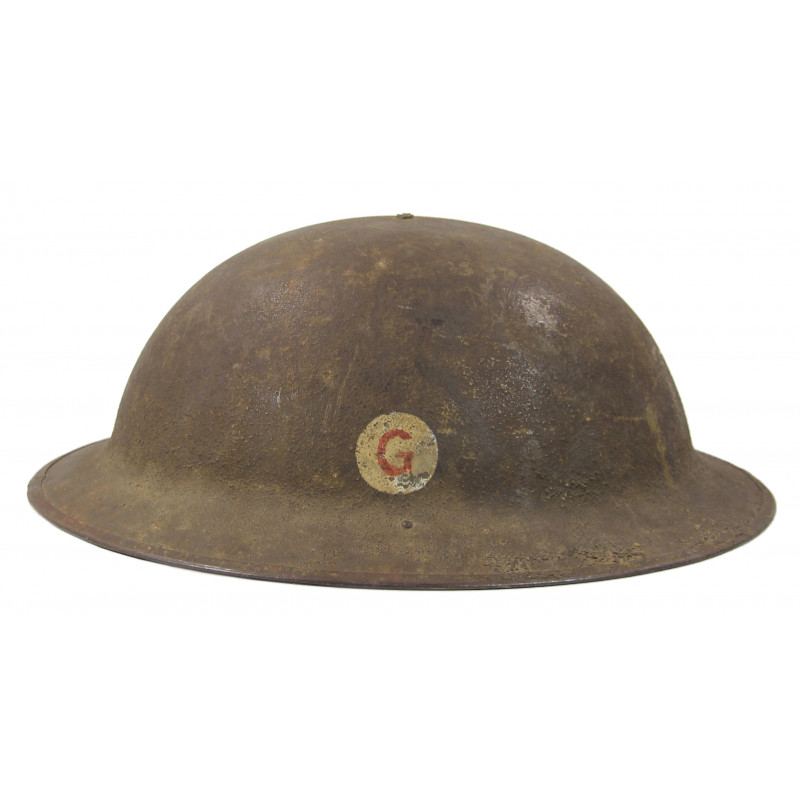 Casque M-1917, Co. G, 319th Inf. Reg., 80th Infantry Division, Somme, Meuse-Argonne, Saint-Mihiel