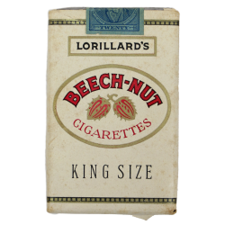 Paquet de cigarettes Beech-Nut, 1942