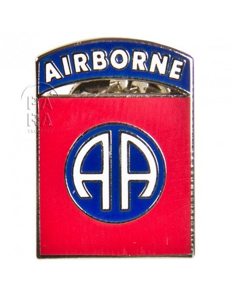 Crest métallique de la 82ème division aéroportée