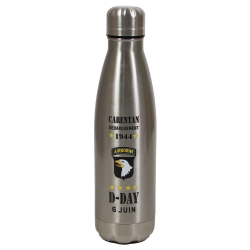 Insulated bottle, inox, D-Day, 6 juin