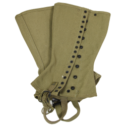 Leggings, Canvas, US Army, 3R, HILLSDALE MFG. CO., 1941