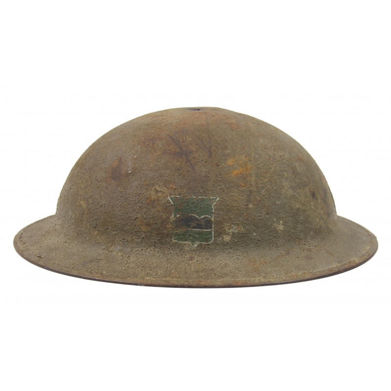 Casque M-1917, Battery B, 315th Field Arty Reg., 80th Infantry Division, Somme, Meuse-Argonne, Saint-Mihiel