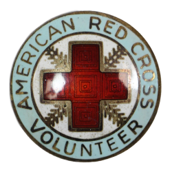 Insignia, American Red Cross Volunteer, Canteen Corps, Sterling
