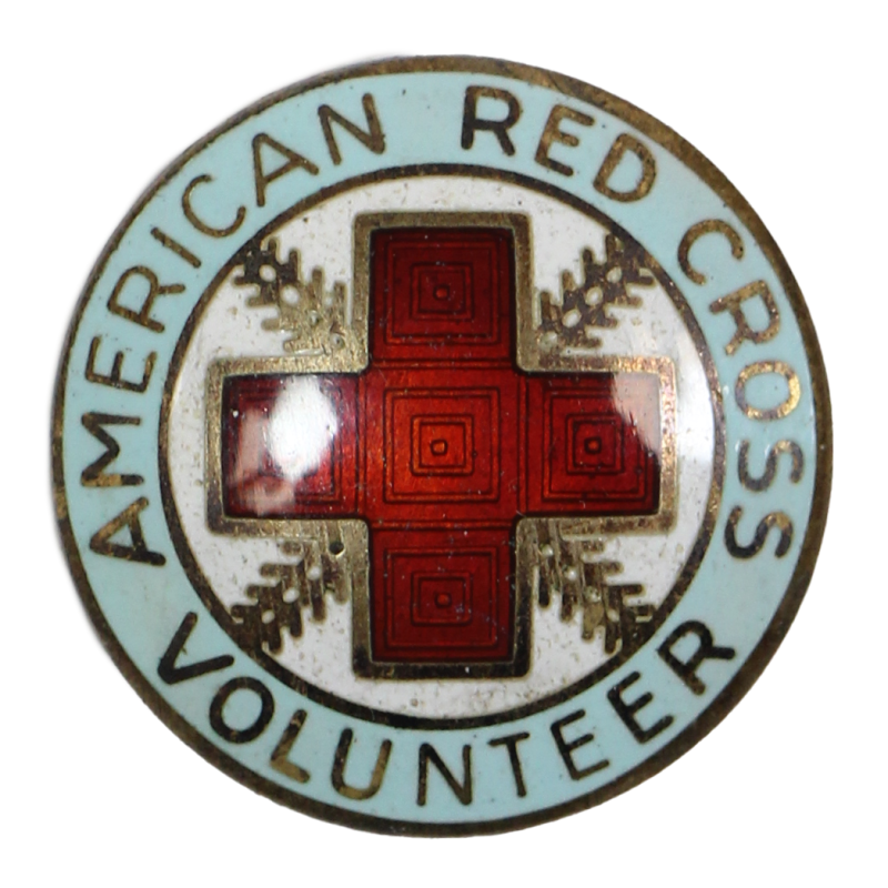 Insigne, American Red Cross Volunteer, Canteen Corps, Sterling