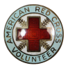 Insigne, American Red Cross Volunteer, Canteen Corps, Sterling