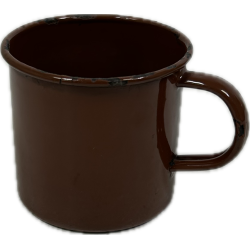Mug, Enamel, Brown, British, JURY 1945