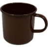 Mug, Enamel, Brown, British, JURY 1945