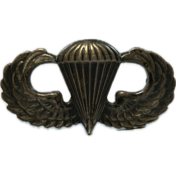 Badge, Parachutist's, 'Jump Wings', US Army, GEMSCO, Sterling, Pin Back
