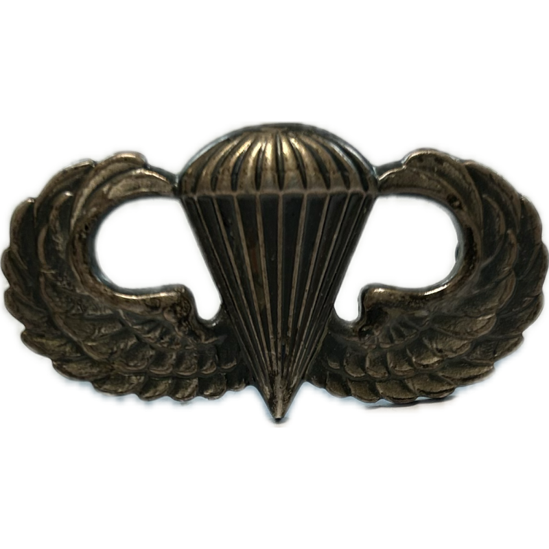 Brevet de parachutiste, US Army, GEMSCO, Sterling, à épingle