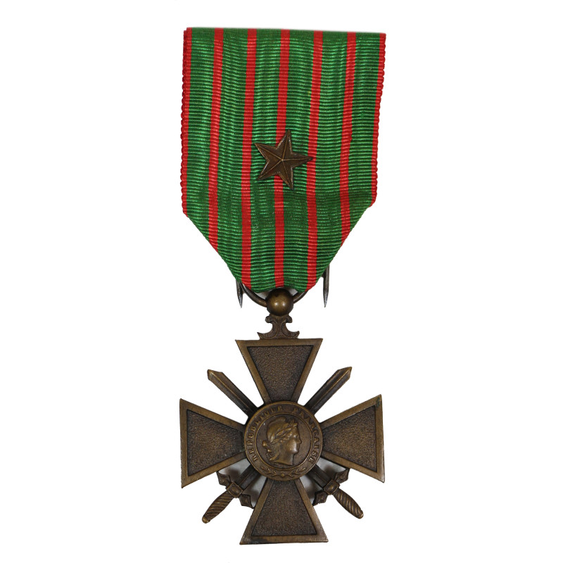 Médaille française, Croix de guerre 1914-1918, avec étoile de bronze