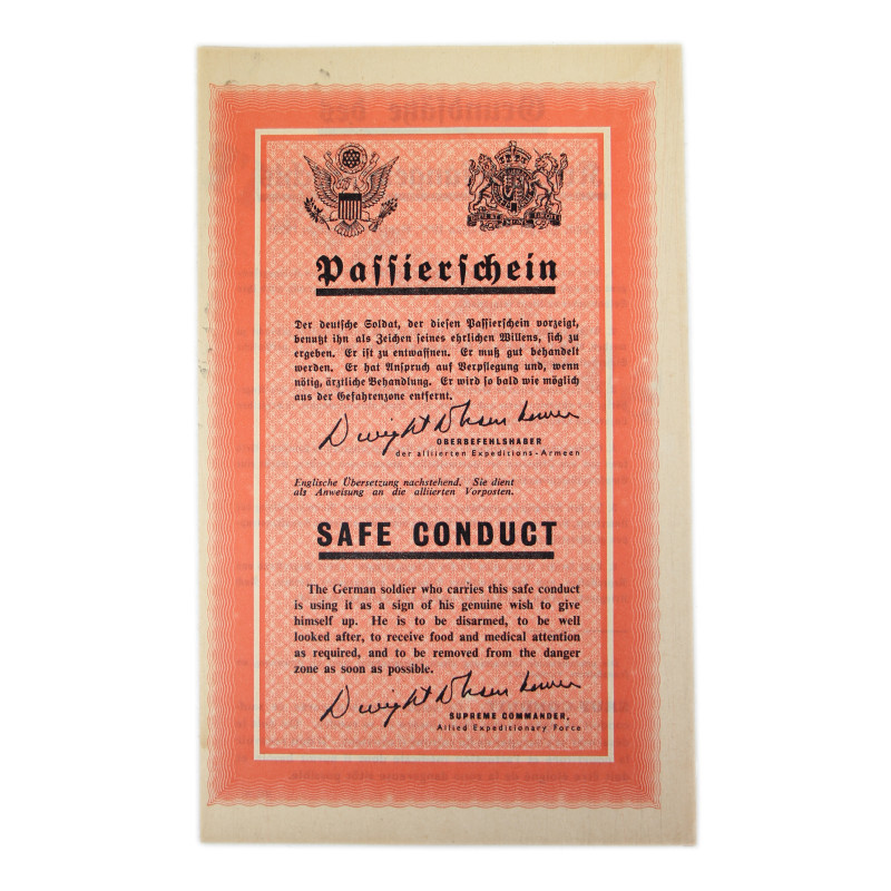 Sauf-conduit, Safe Conduct, Passierschein, ZG. 76, 1944
