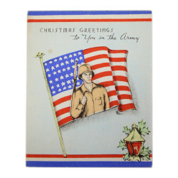 Carte de vœux, Christmas Greetings to You in the Army