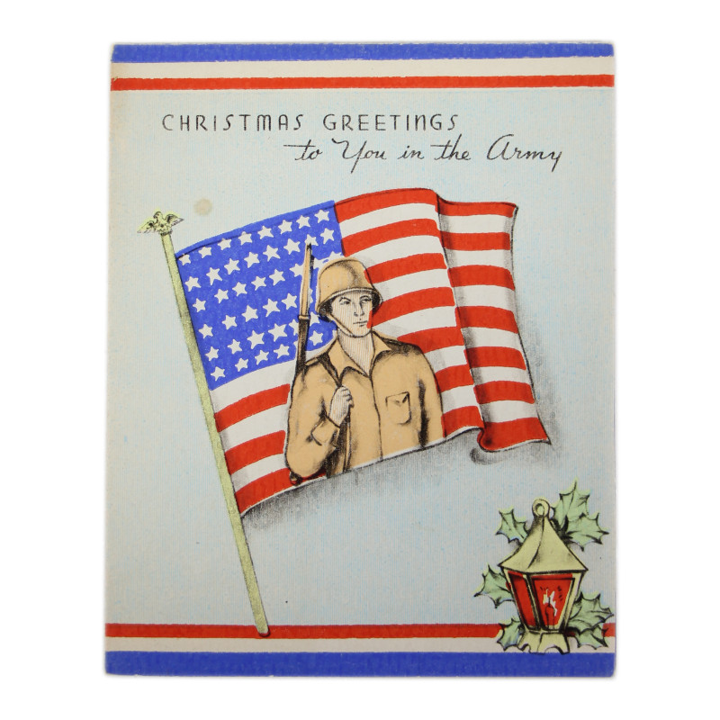 Carte de vœux, Christmas Greetings to You in the Army