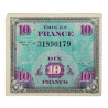 Billet d'invasion, 10 francs, 1944