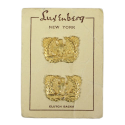 Insignias, Collar, Warrant Officer, Luxenberg, Clutch Back