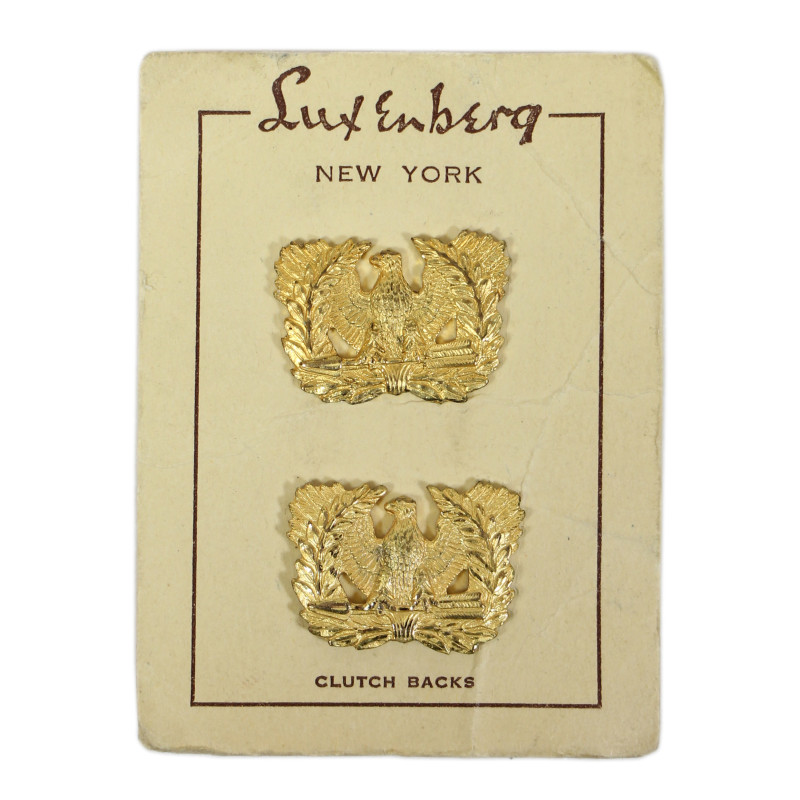 Insignias, Collar, Warrant Officer, Luxenberg, Clutch Back