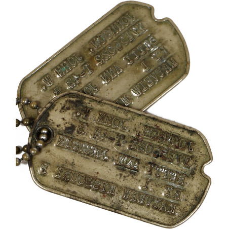 Les Dog Tag U.S. WWII - Passion-Militaria